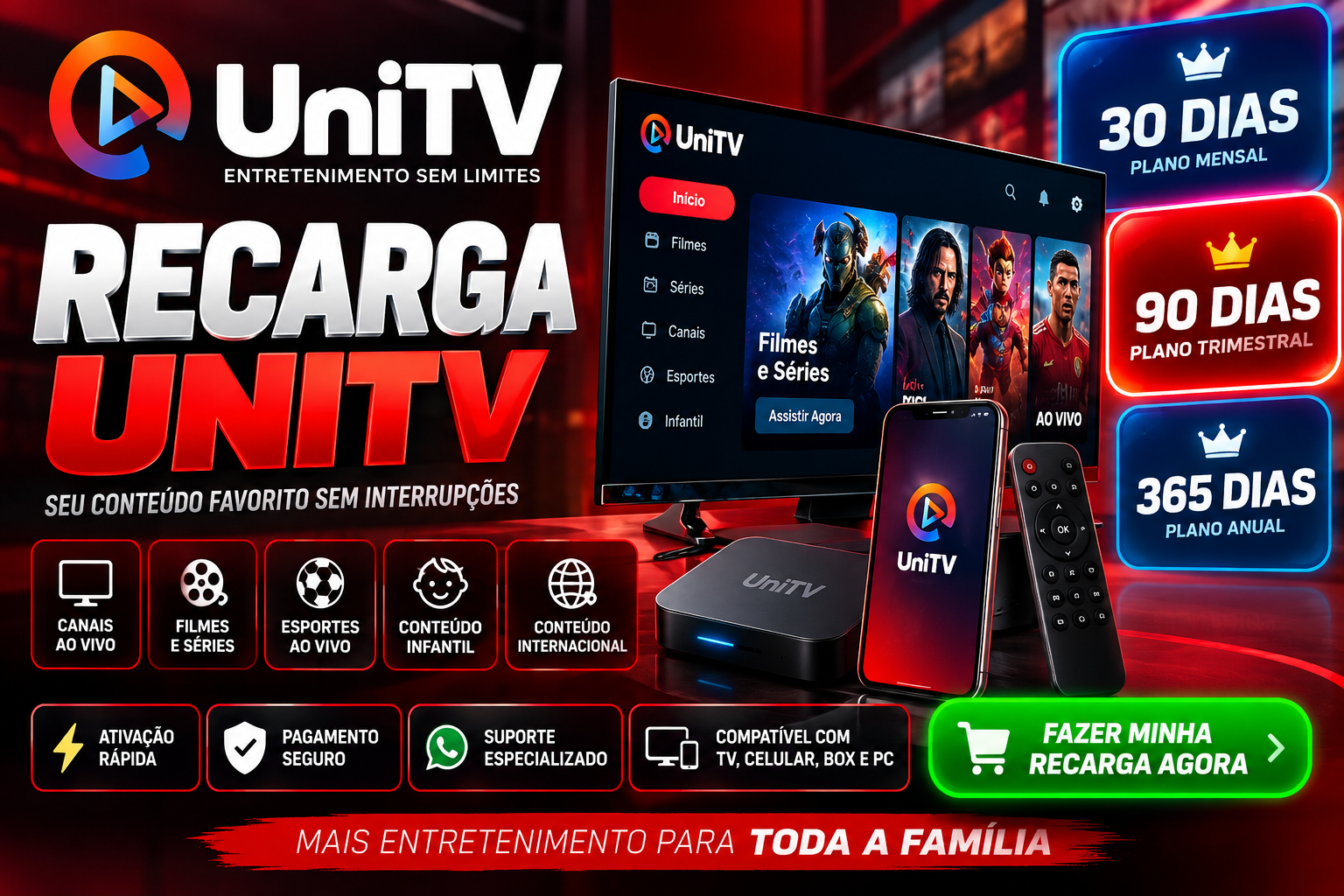 Recarga UniTV: Guia Completo para Recarregar com Segurança