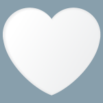 Emoji coração branco