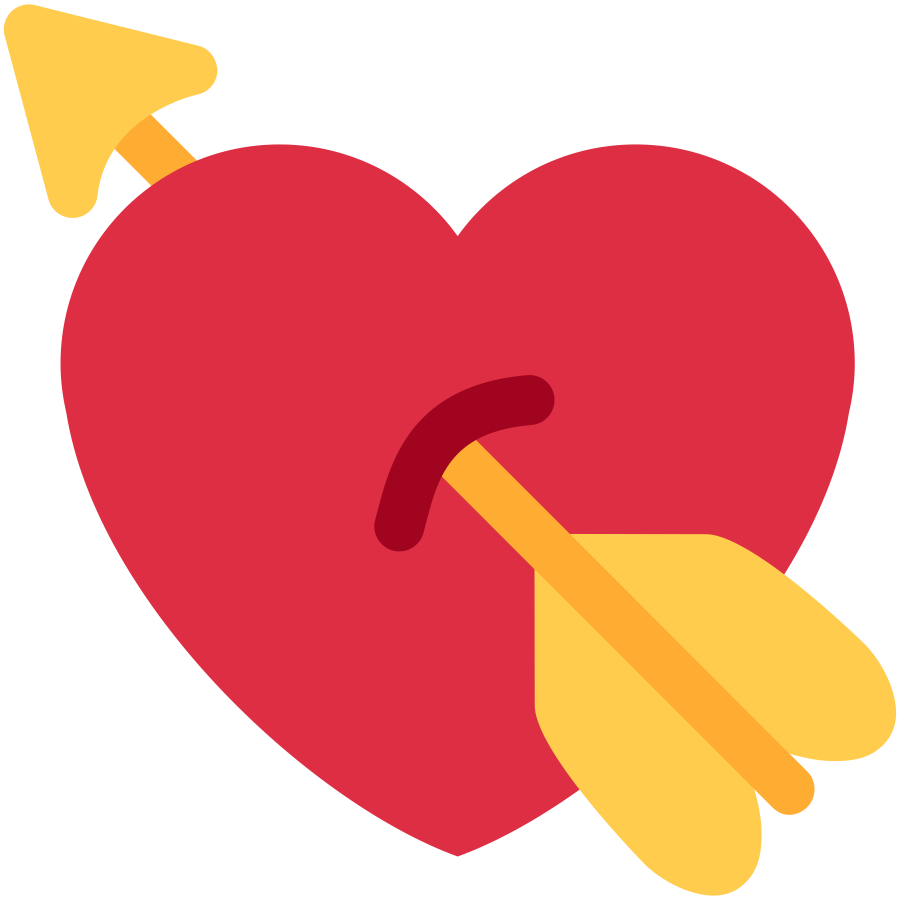 Emoji Coração Atravessada Com Uma Flecha