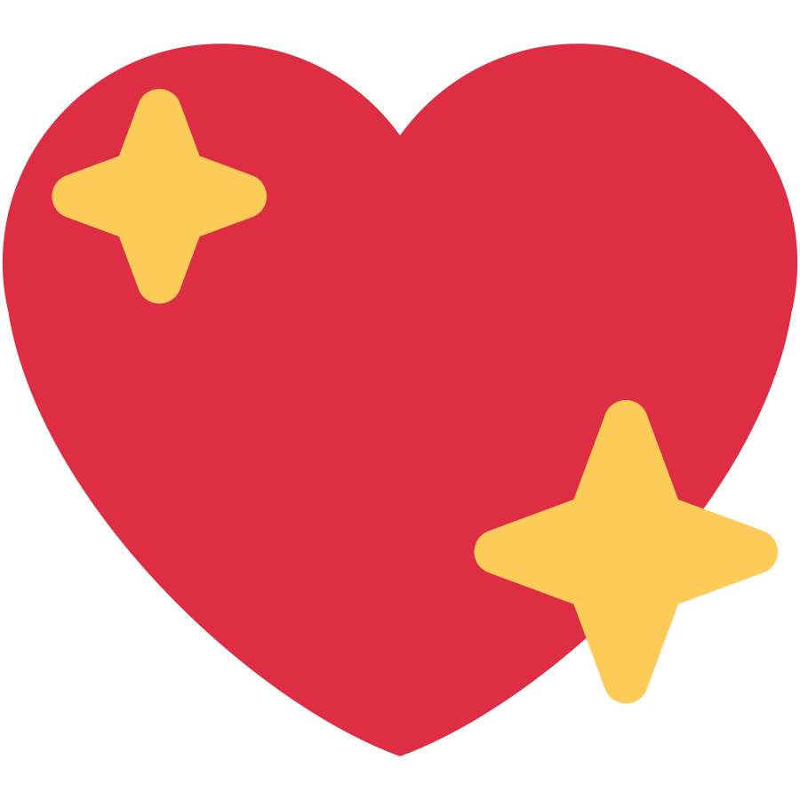 Emoji Coração Brilhante