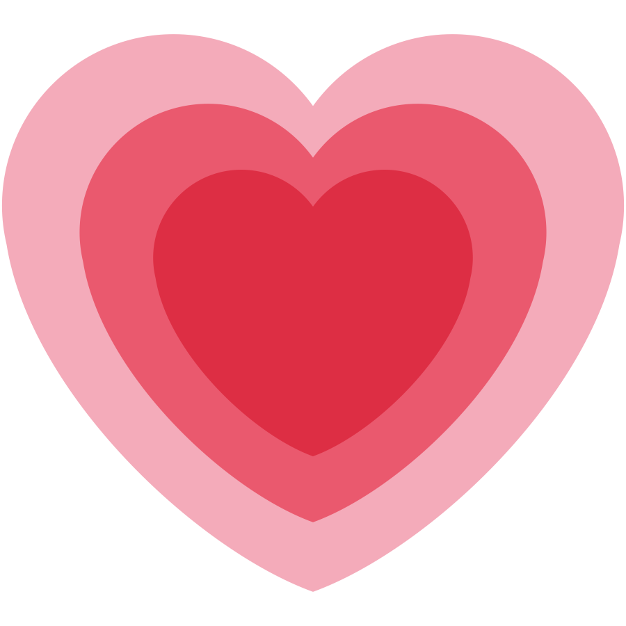 Emoji Coração Rosa Que Cresce De Tamanho