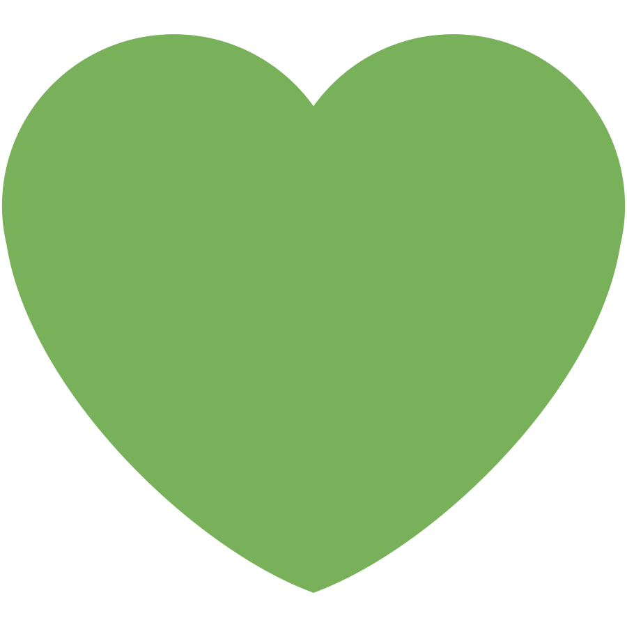 Emoji Coração Verde
