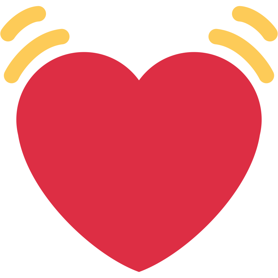 Emoji Coração vibrante