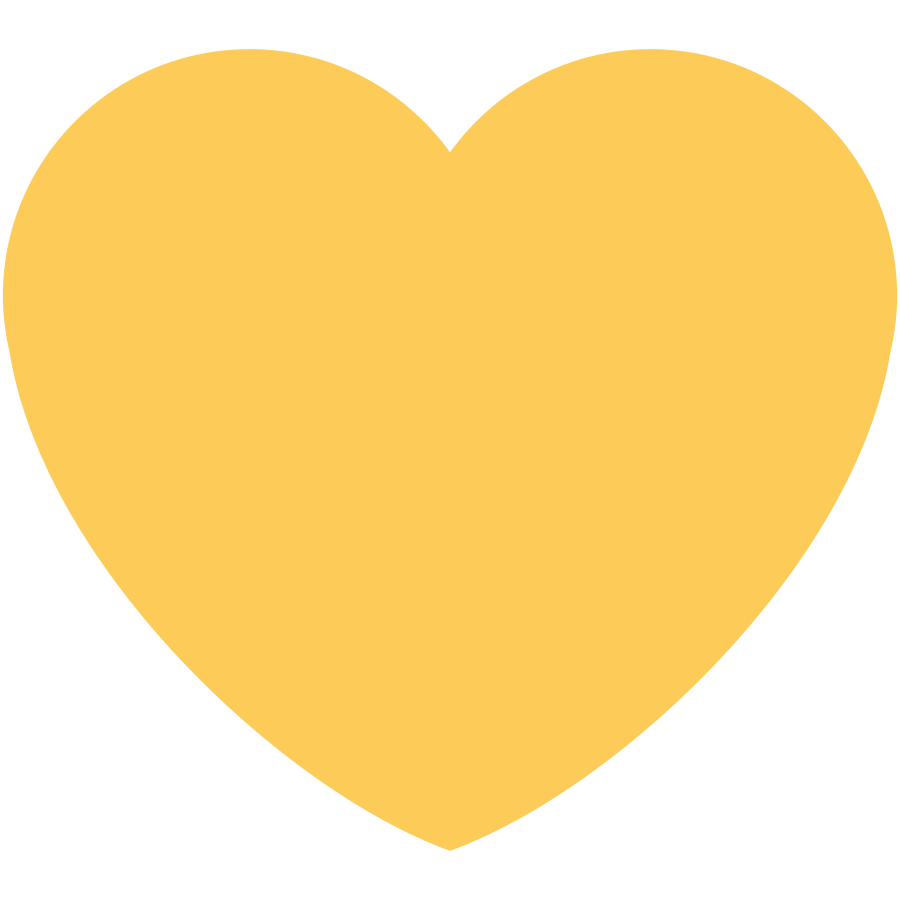 Emoji coração amarelo