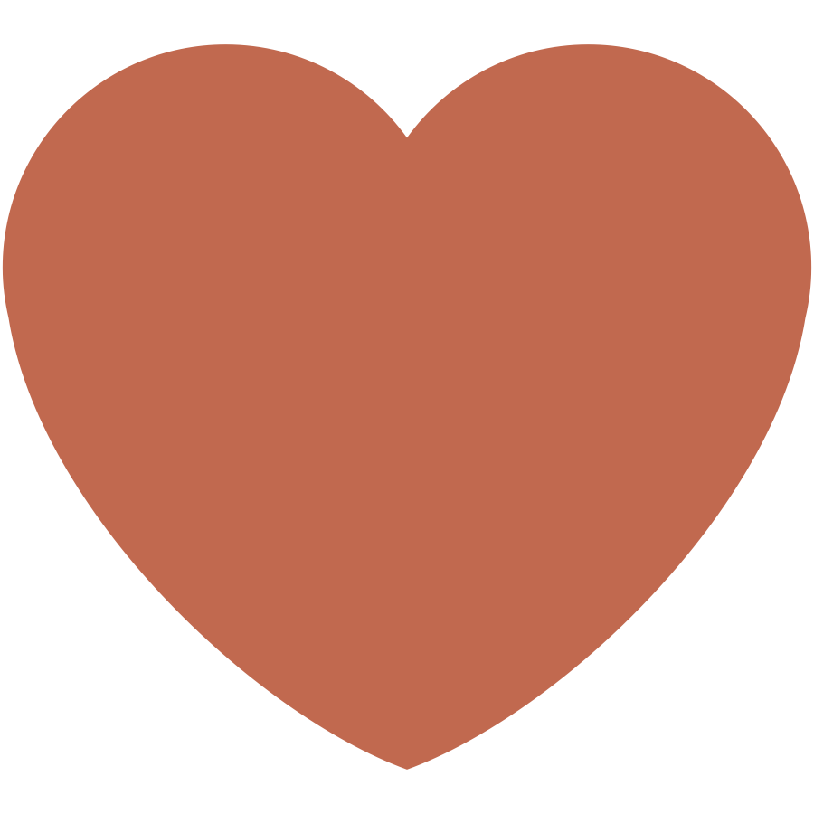 Emoji coração marrom