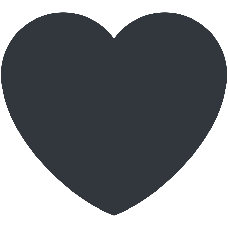 Emoji coração negro