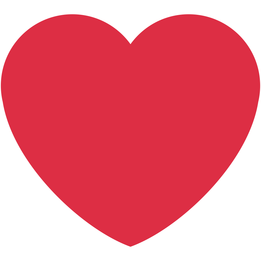 Emoji coração vermelho