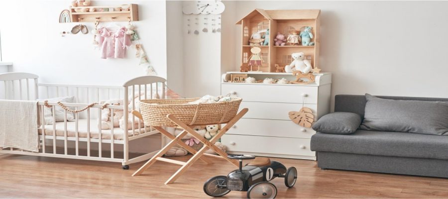 Móveis e objetos deixam o quarto do bebê mais aconchegante